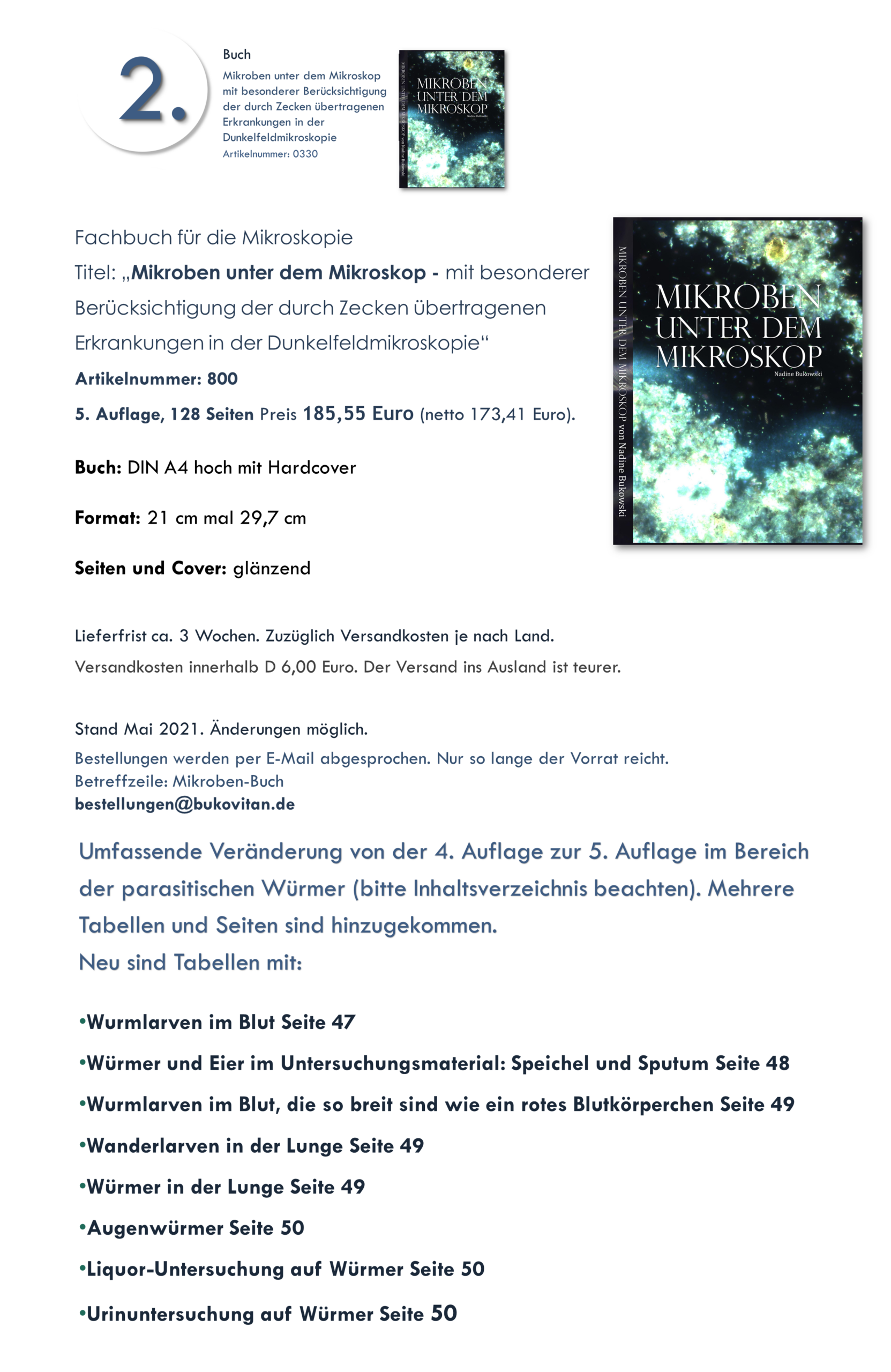 Mikrobenbuch Dunkelfeld-Mikroskopie