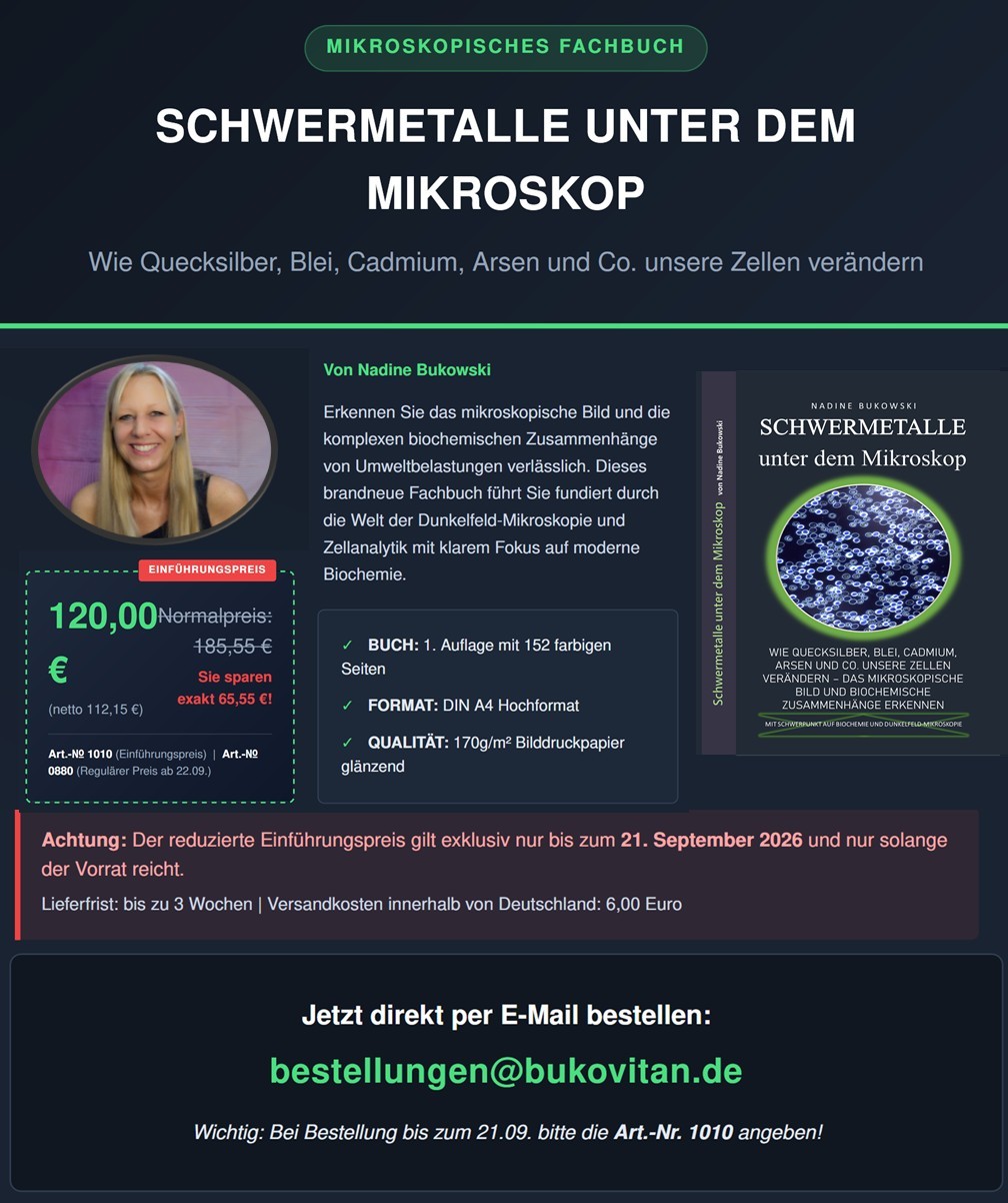 Buch schwermetalle unter dem mikroskop